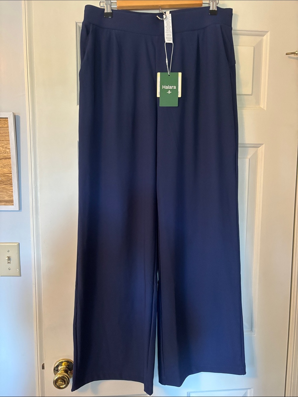 NWT Halara Women's Wide Leg Pants in Navy Large